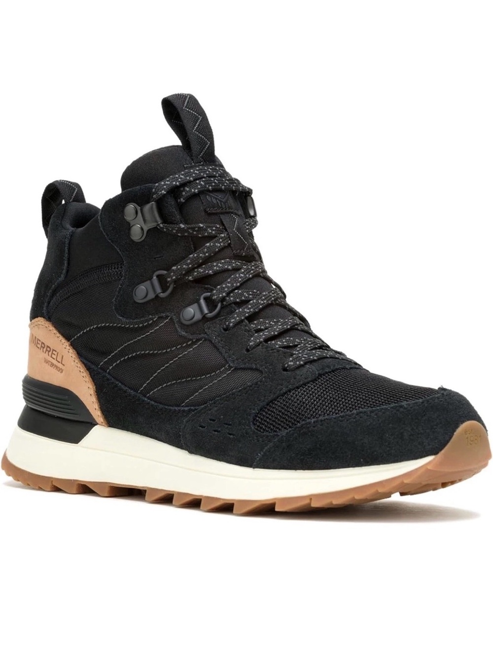 Merrell Women’s Alpine 83 Sneaker Boot Recraft Mid Waterproof Black - Size 10.5M